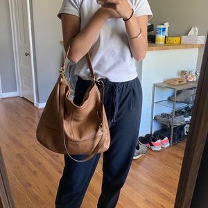 Coach Brown leather hobo bag